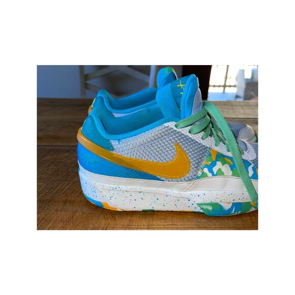 Kids Nike Blue Greeb Orange Ja 1 Water Bottle Sneakers Basketball Size 7Y - Picture 4 of 13